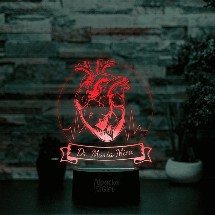 Lampă 3D - Inimă Doctor [4]