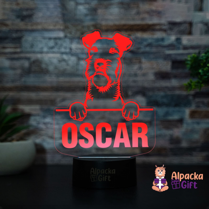 Lampă 3D - Terrier Irlandez (Irish Terrier) [2]