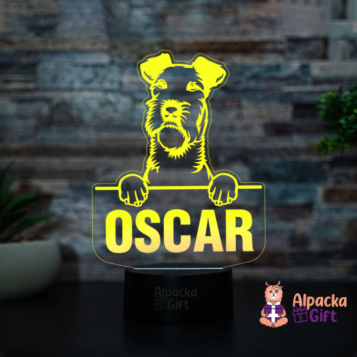 Lampă 3D - Terrier Irlandez (Irish Terrier) [3]