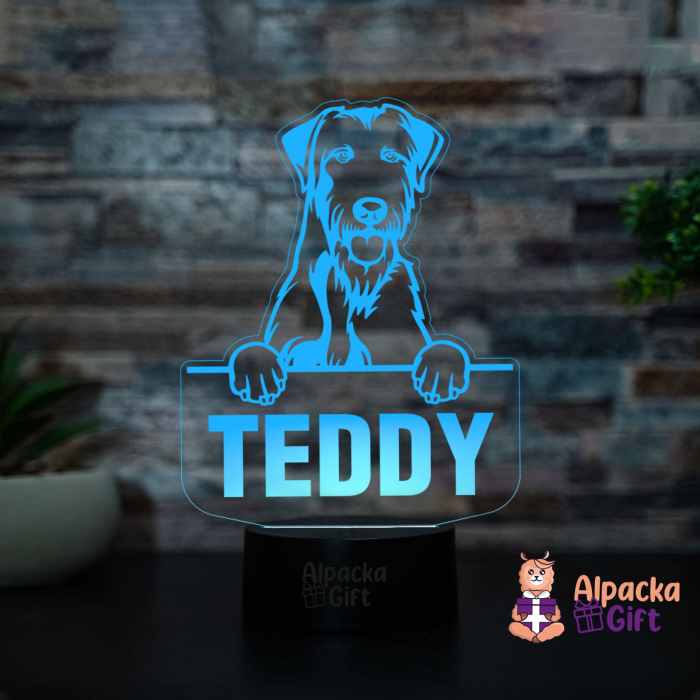 Lampă 3D Ogar Irlandez (Irish Wolfhound) [2]