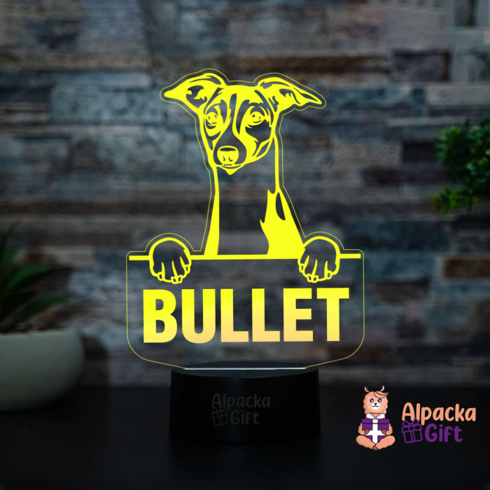 Lampă 3D Ogar Italian (Italian Greyhound) [3]