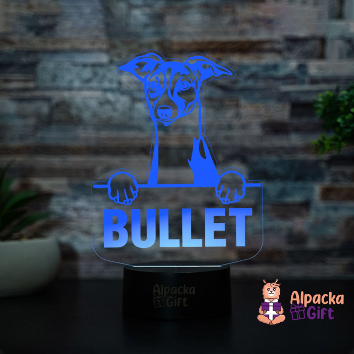 Lampă 3D Ogar Italian (Italian Greyhound) [4]