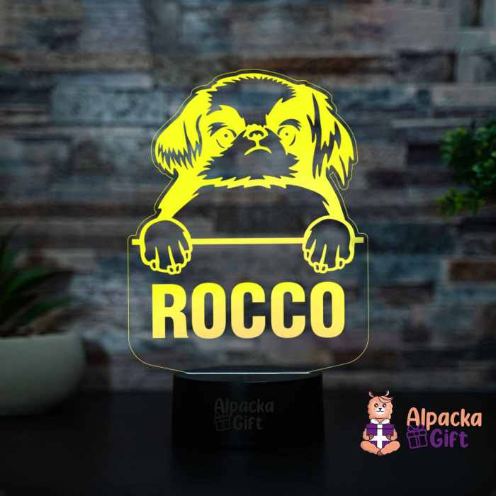 Lampă 3D - Chin Japonez (Japanese Chin) [3]