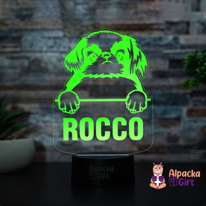 Lampă 3D - Chin Japonez (Japanese Chin) [2]