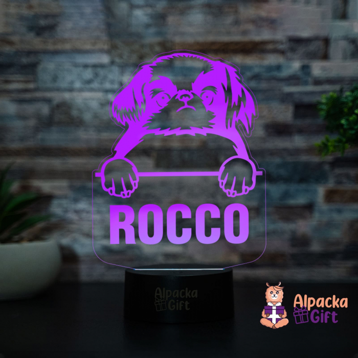 Lampă 3D - Chin Japonez (Japanese Chin) [4]