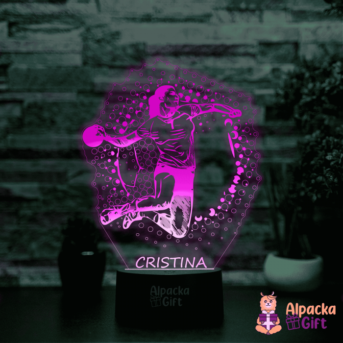 Lampă 3D - Jucătoare de Handbal [3]