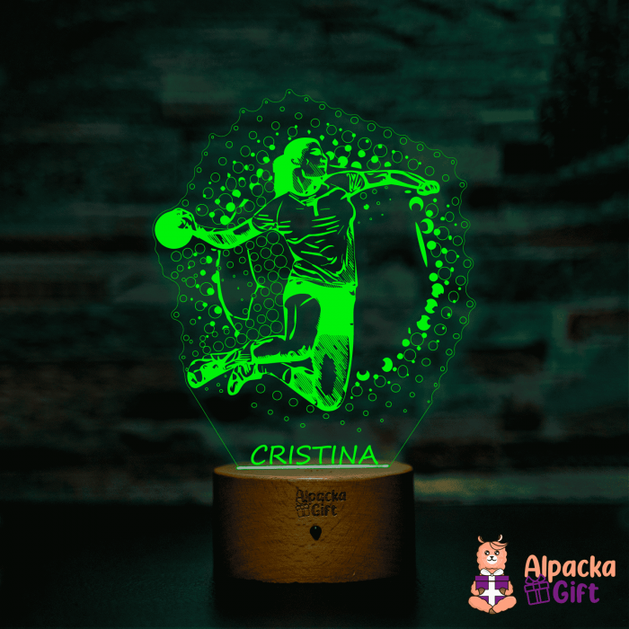 Lampă 3D - Jucătoare de Handbal [6]