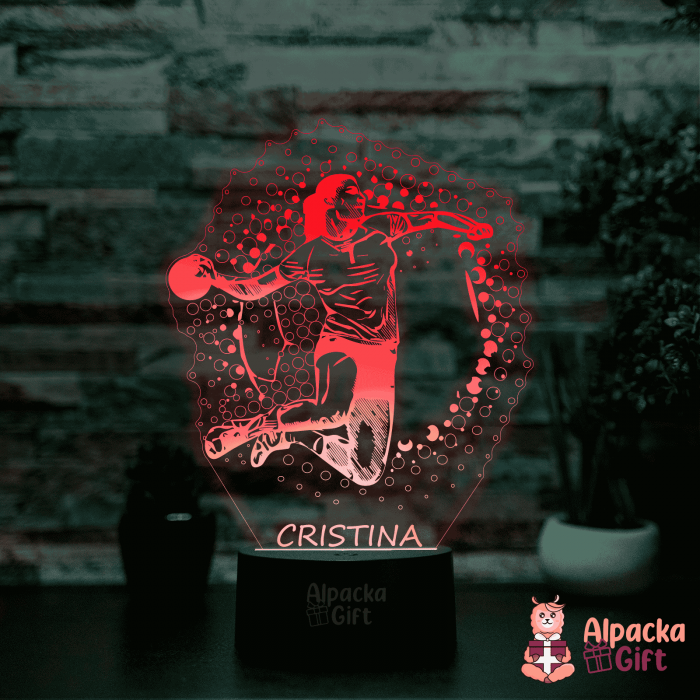 Lampă 3D - Jucătoare de Handbal [4]