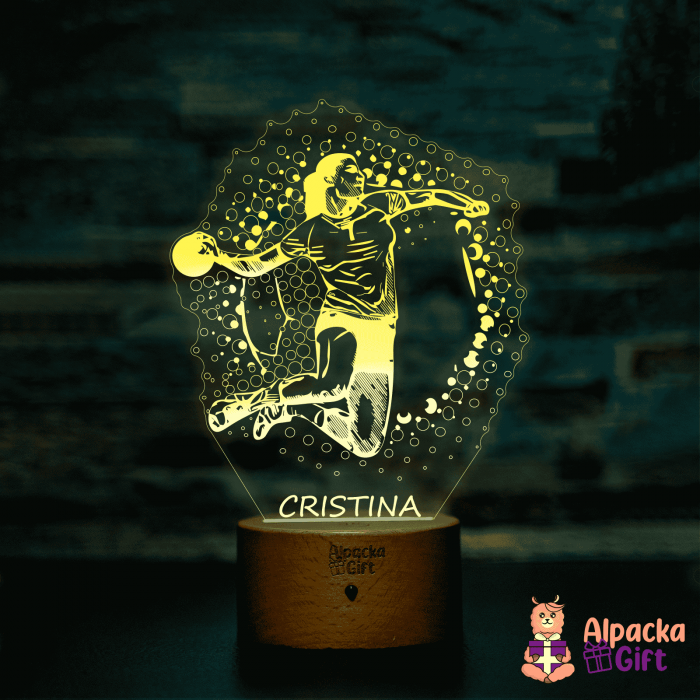 Lampă 3D - Jucătoare de Handbal [3]