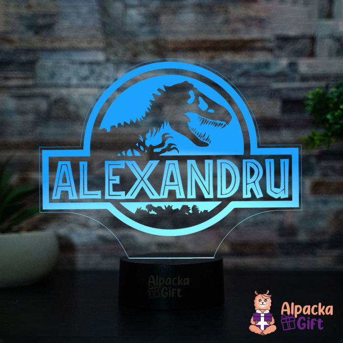Lampă 3D Jurassic World - Personalizabilă [4]