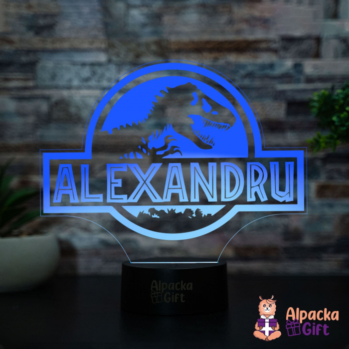 Lampă 3D Jurassic World - Personalizabilă [3]