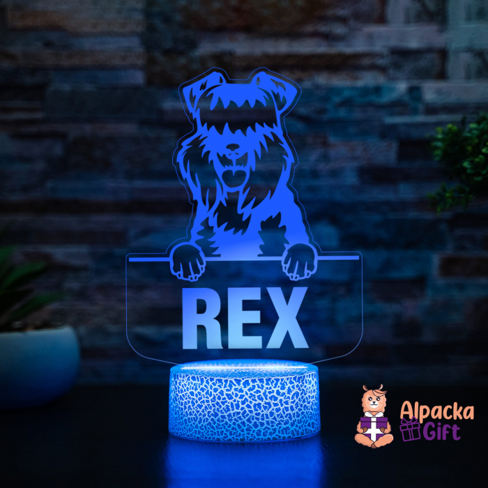 Lampă 3D - Kerry Blue Terrier [3]