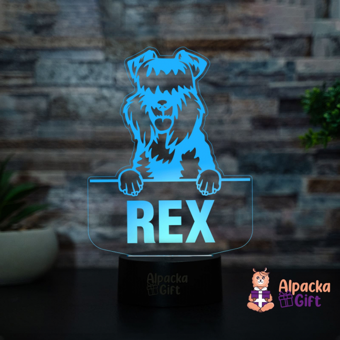 Lampă 3D - Kerry Blue Terrier [2]