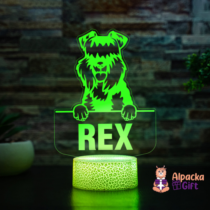 Lampă 3D - Kerry Blue Terrier [5]