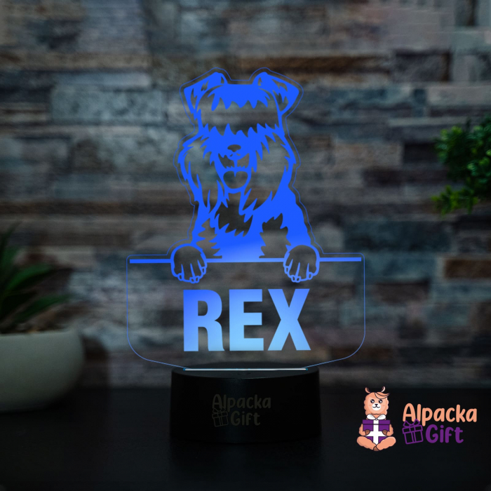 Lampă 3D - Kerry Blue Terrier [4]