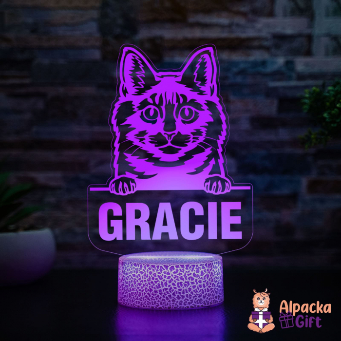 Lampă 3D - Kurilian Bobtail [4]
