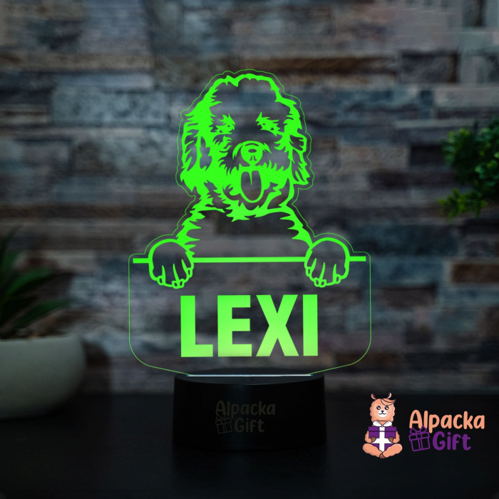 Lampă 3D - Labradoodle [2]