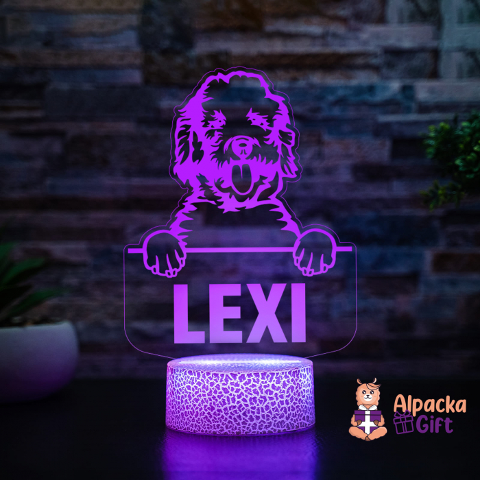Lampă 3D - Labradoodle [3]