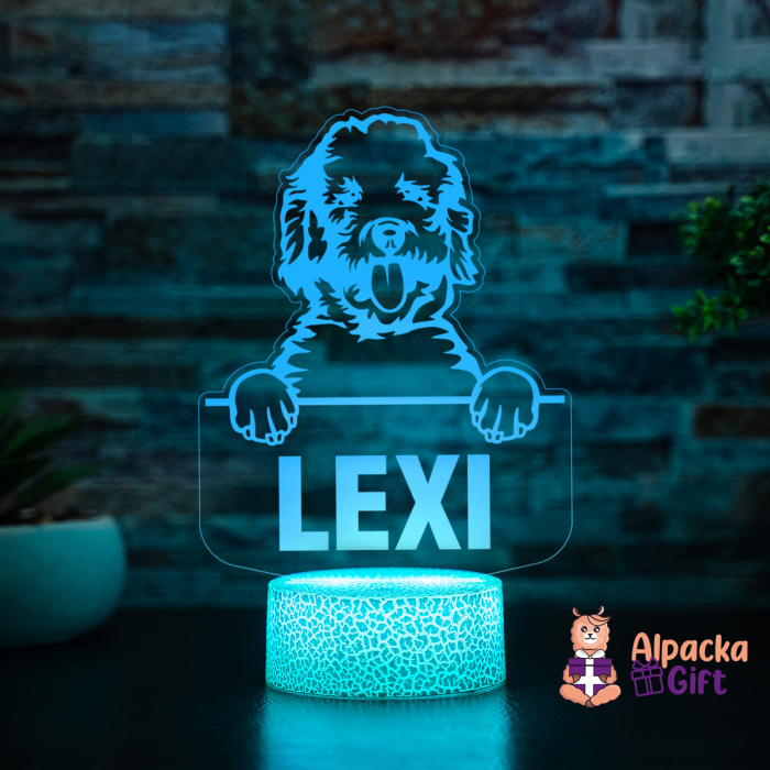 Lampă 3D - Labradoodle [5]
