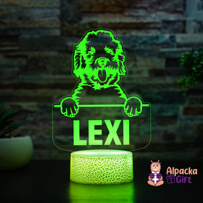 Lampă 3D - Labradoodle [4]