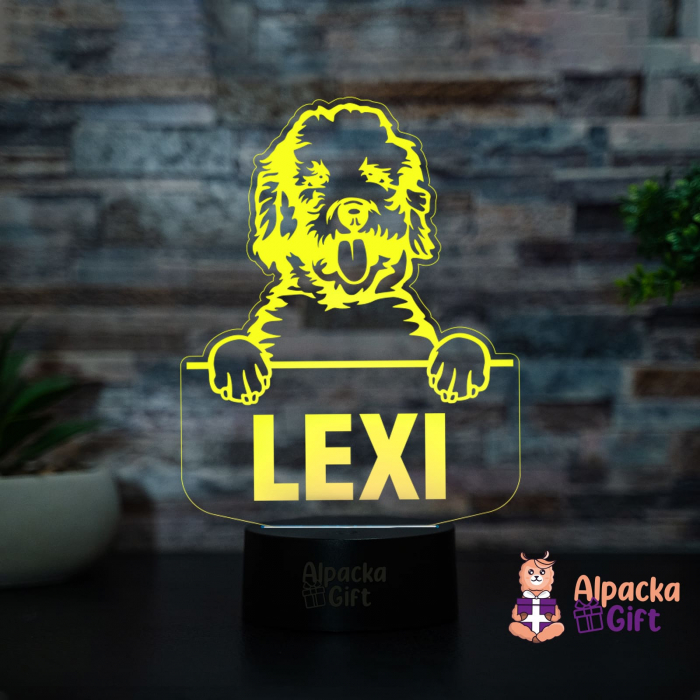Lampă 3D - Labradoodle [3]