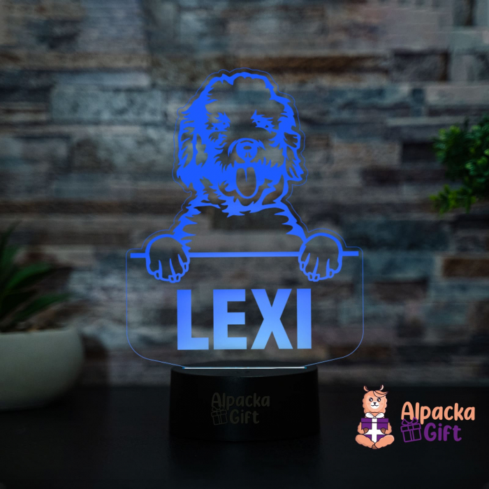 Lampă 3D - Labradoodle [4]