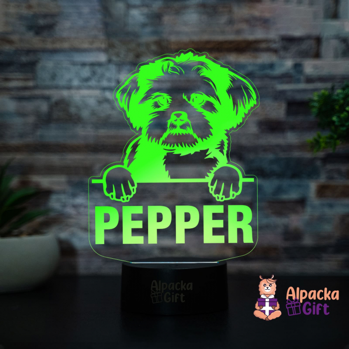 Lampă 3D - Lhasa Apso [4]