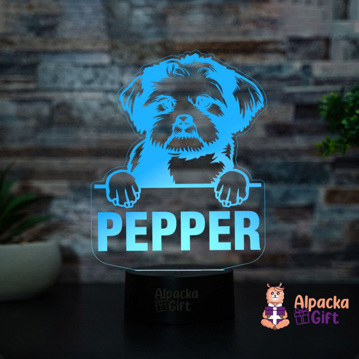 Lampă 3D - Lhasa Apso [2]