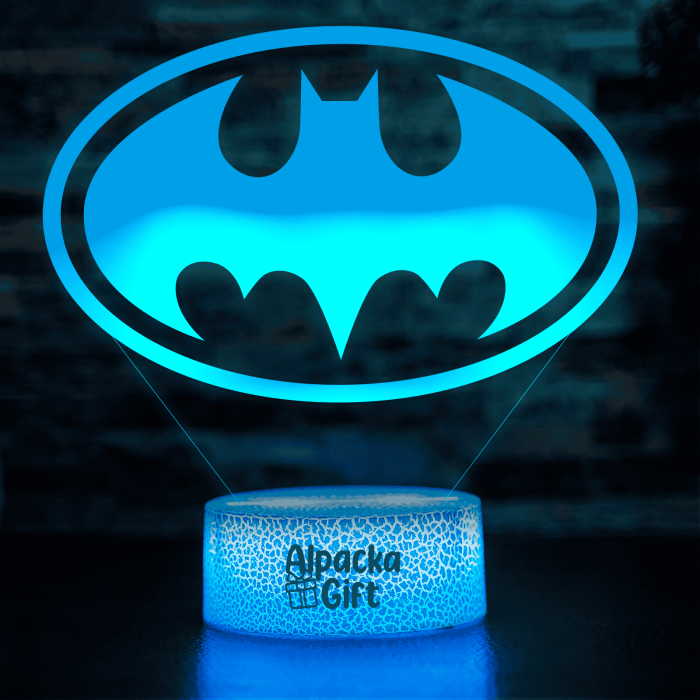 Lampă 3D - Logo Batman [2]