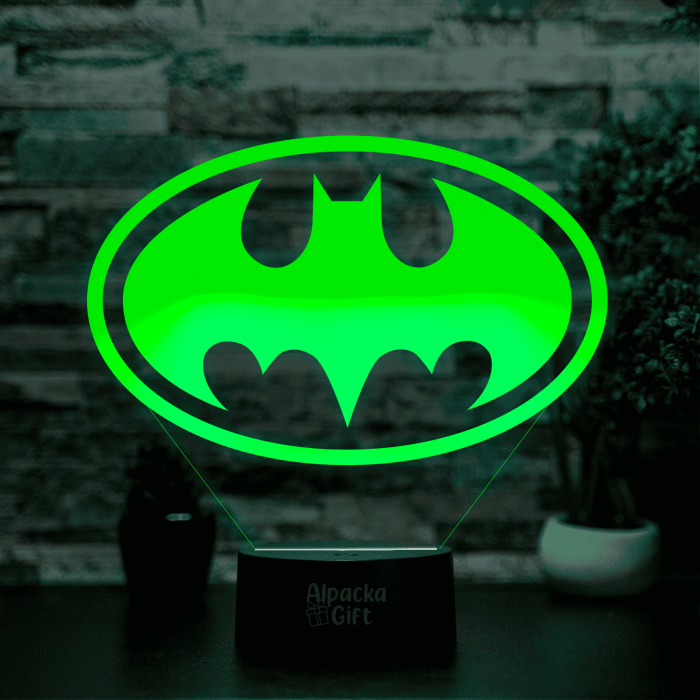 Lampă 3D - Logo Batman [5]