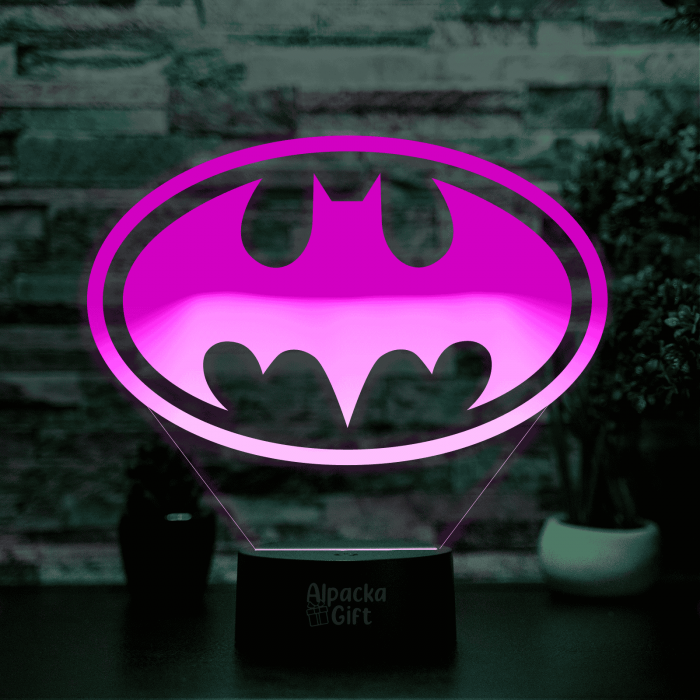 Lampă 3D - Logo Batman [3]