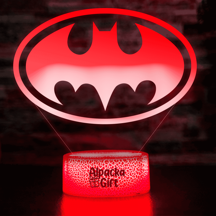 Lampă 3D - Logo Batman [4]