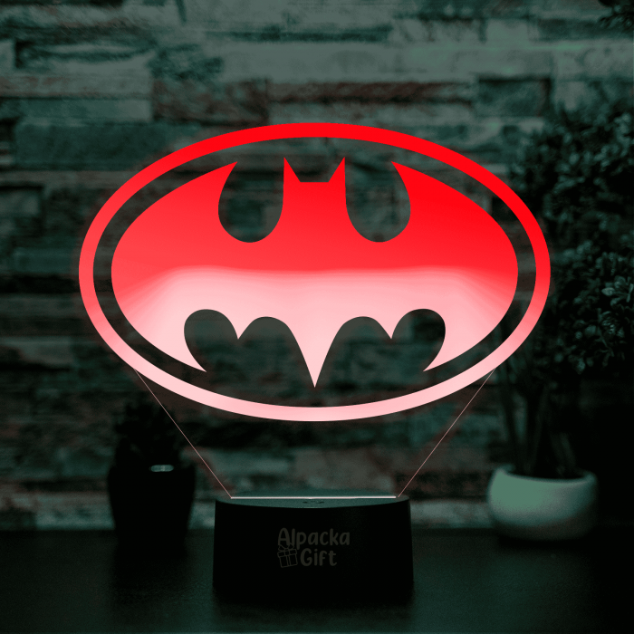 Lampă 3D - Logo Batman [4]