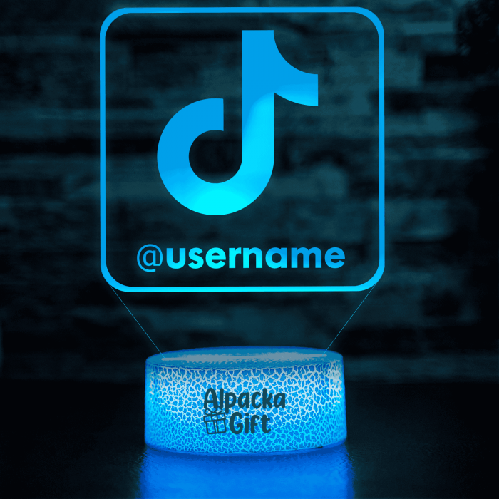 Lampă 3D - Logo TikTok [2]