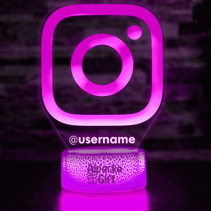 Lampă 3D - Logo Instagram [3]
