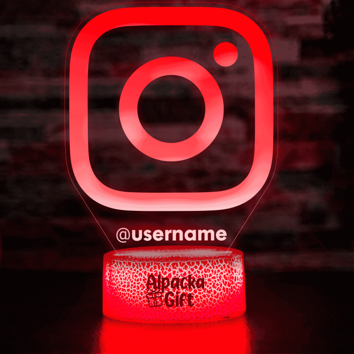 Lampă 3D - Logo Instagram [4]