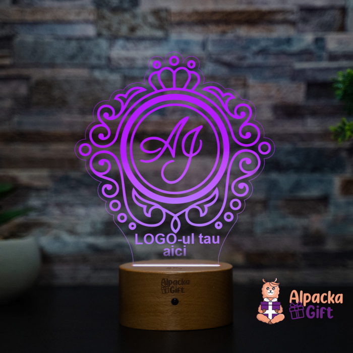 Lampa 3D Logo-ul tau [4]