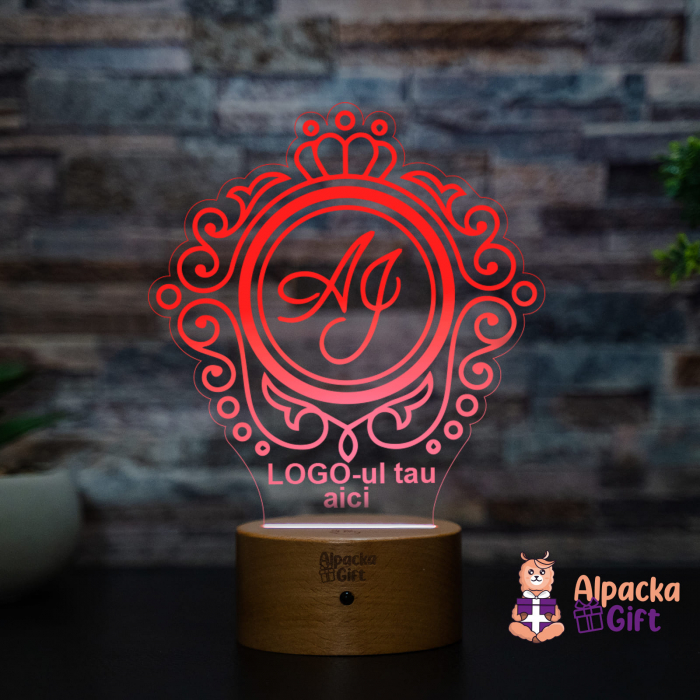 Lampa 3D Logo-ul tau [6]