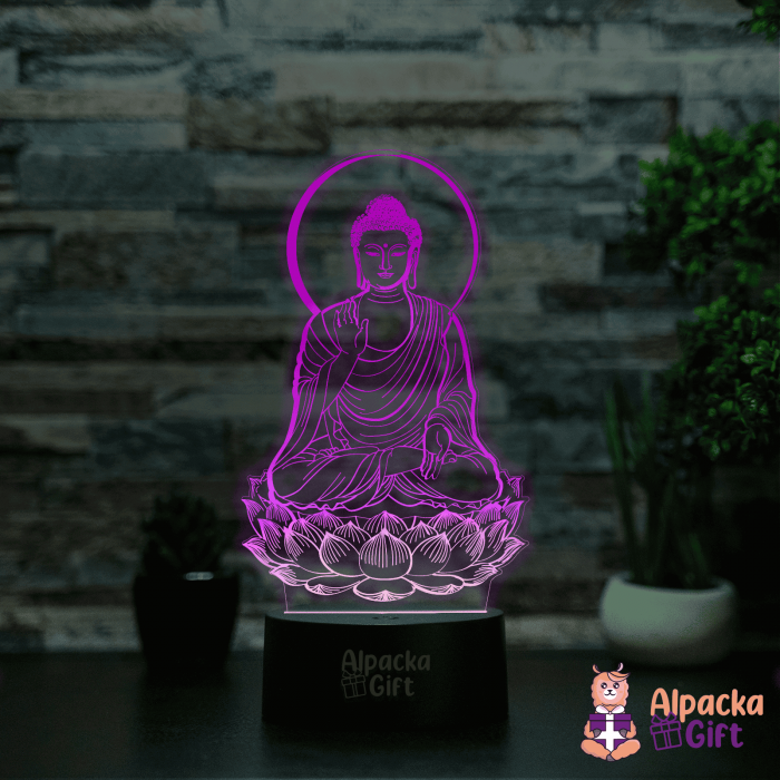 Lampa 3D - Budda [4]
