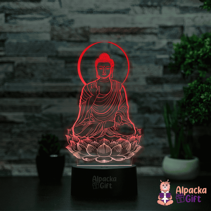 Lampa 3D - Budda [3]