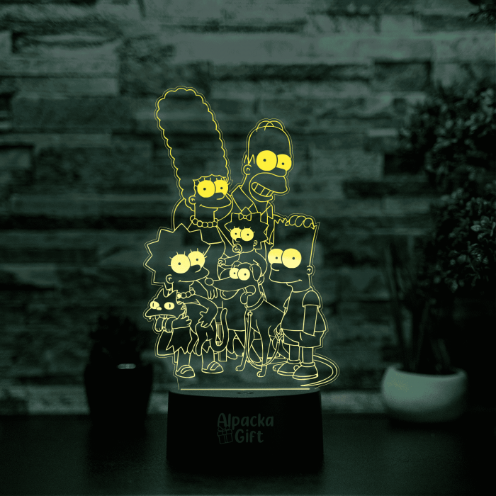 Lampa 3D - Familia Simpson [2]