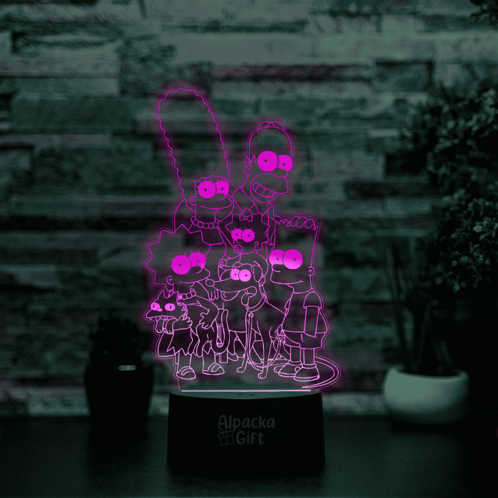 Lampa 3D - Familia Simpson [3]