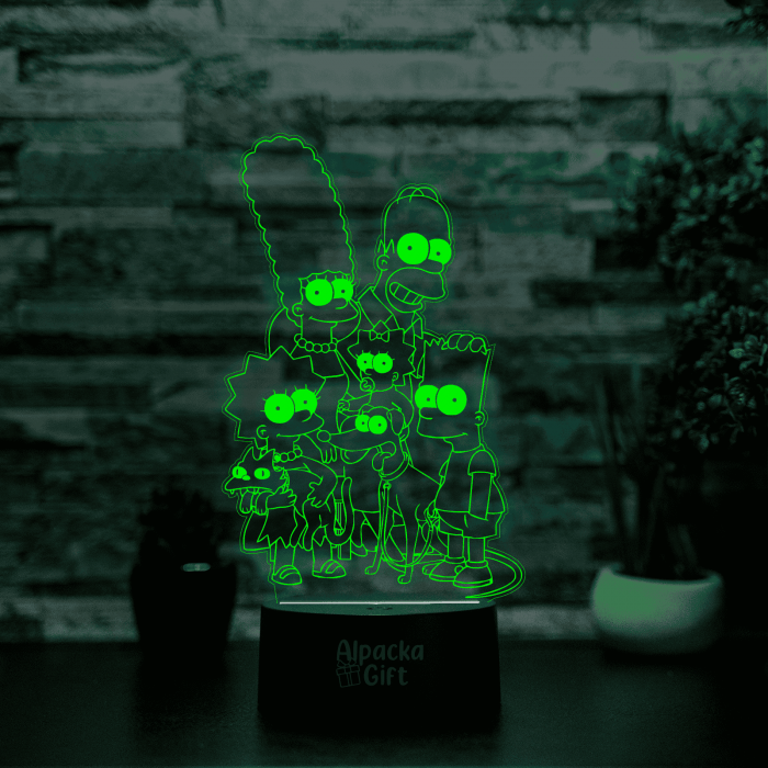 Lampa 3D - Familia Simpson [5]