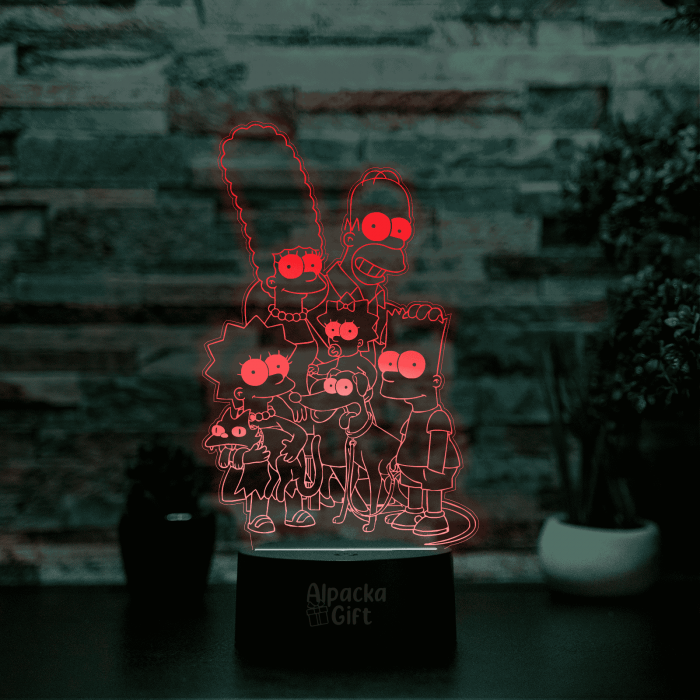 Lampa 3D - Familia Simpson [4]