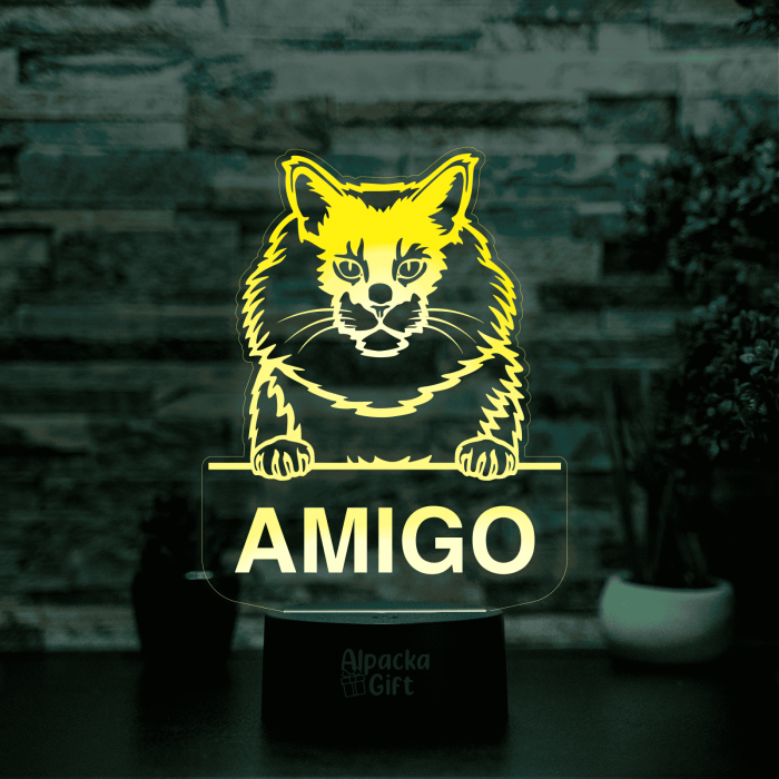 Lampă 3D - Maine Coon [3]