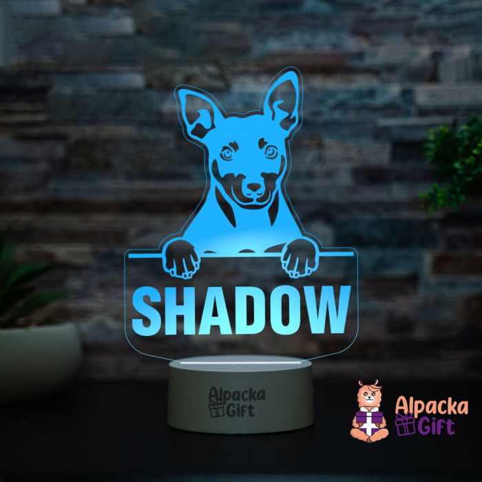 Lampă 3D Manchester Terrier [1]
