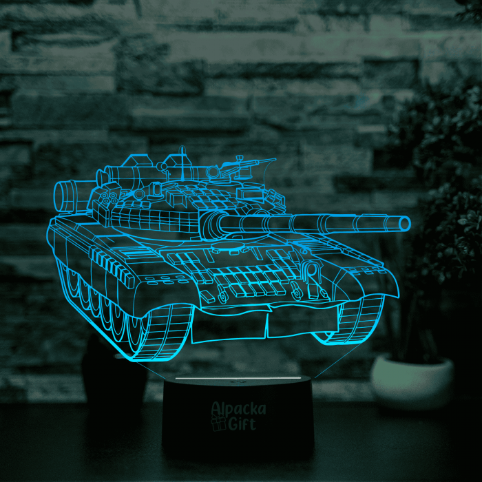 Lampă 3D - Tanc [2]