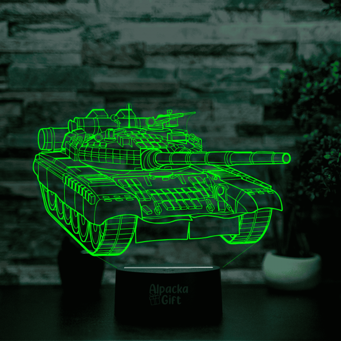 Lampă 3D - Tanc [5]