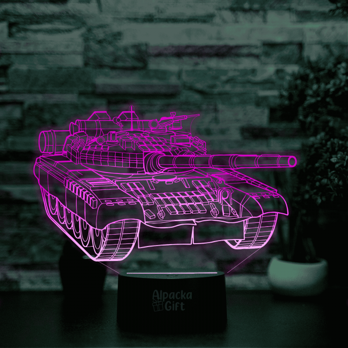 Lampă 3D - Tanc [4]