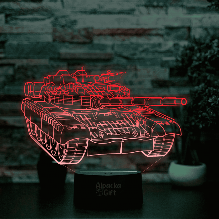 Lampă 3D - Tanc [3]